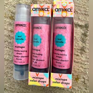 amika mixtape color drops Teal Brunette New (3) total